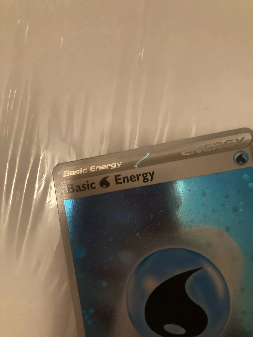 Pokemon Water Basic Energy Holo Blue Silver